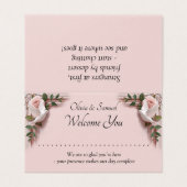 Add Name - Table Place Card - with Messages  Kaart (Buitenkant ongevouwen)