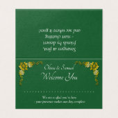 Add Name - Table Place Card - with Messages  Kaart (Buitenkant ongevouwen)