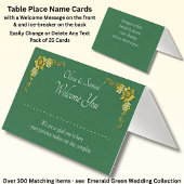 Add Name - Table Place Card - with Messages Kaart