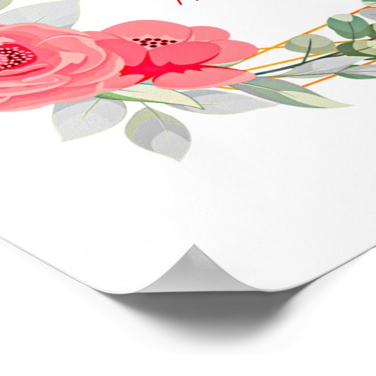 Add Name Text, Birth Details Print Roses Nursery  (Hoek)