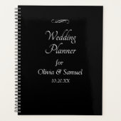 Add Names & Date Black & White with Infinity  Planner (Voorkant)