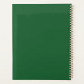 Add Names & Date Emerald Green & Gold Planner (Achterkant)