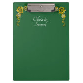 Add Names, Emerald Green & Gold Klembord (Voorkant)