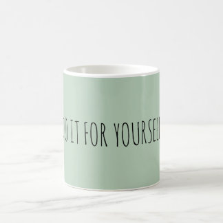 ADD OWN TEXT CUSTOM PRETTY GREEN COLOR KOFFIEMOK