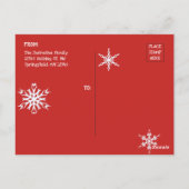 Add Pet Photo "Baby It's Cold Outside" Holiday Briefkaart (Achterkant)