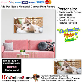 Add Pets Name Forever Loving You From Afar Picture Canvas Afdruk