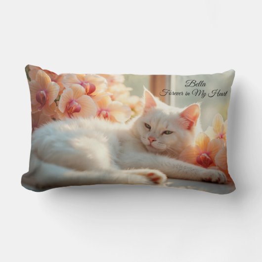 Add Pets Name & Picture Forever in My Heart Pillow Kussen (Voorkant)