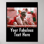 Add Photo And Text V Neck Red  Poster (Voorkant)