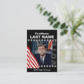 Add Photo Campaign Template Business Card Visitekaartje (Staand voorkant)