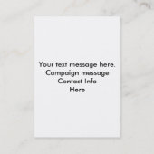 Add Photo Campaign Template Business Card Visitekaartje (Achterkant)