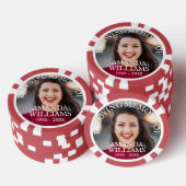Add Photo Custom Memorial Poker Chips (Opstapeling)