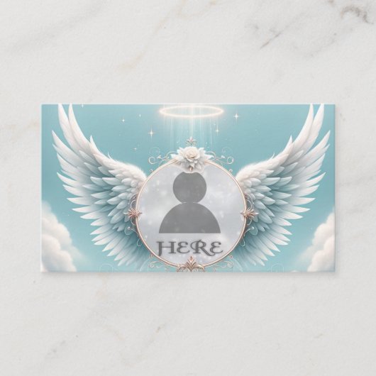 Add Photo Custom Memorial Visitekaartje (Voorkant)