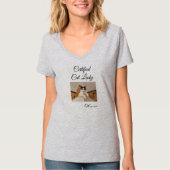 Add Photo Gym Activewear Cat Lady Lightweight T-shirt (Voorkant)