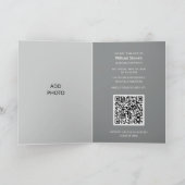 Add Photo Tiger Graduation QR Code Invitation (Binnen)