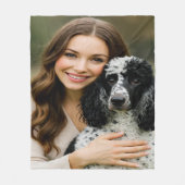 Add Poddle Photo Personalize Customize Fleece Deken (Voorkant)