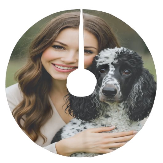 Add Poddle Photo Personalize Customize Kerstboom Rok (Voorkant)