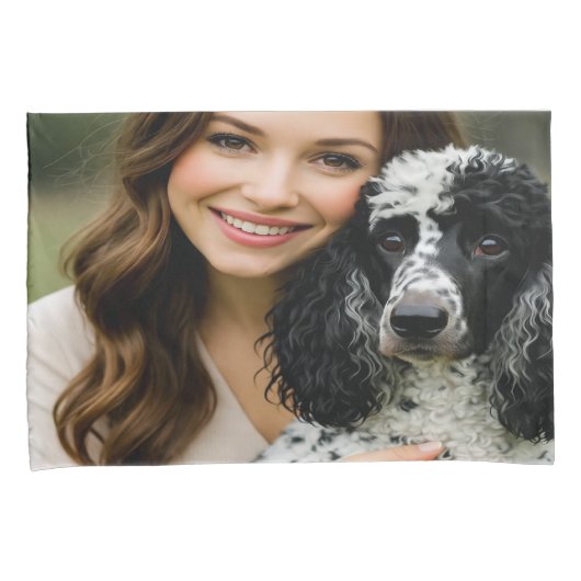 Add Poddle Photo Personalize Customize Kussensloop (Voorkant-Rechts)