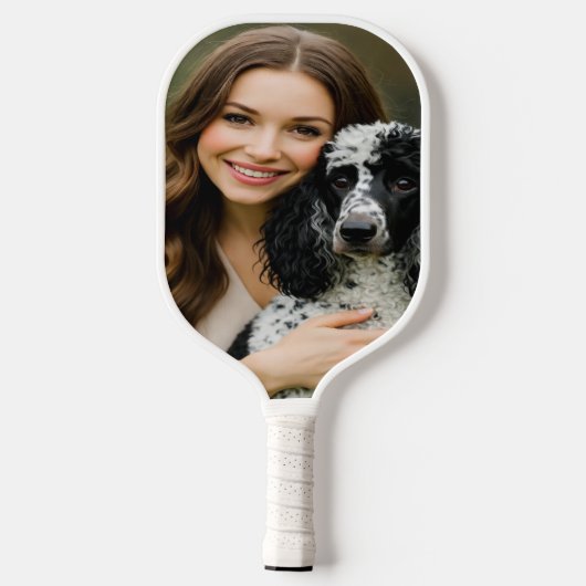 Add Poddle Photo Personalize Customize Pickleball Paddle (Achterkant)