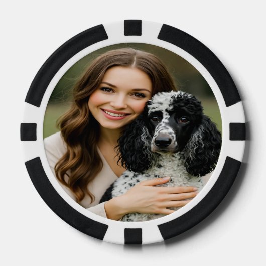 Add Poddle Photo Personalize Customize Poker Chips (Voorkant)