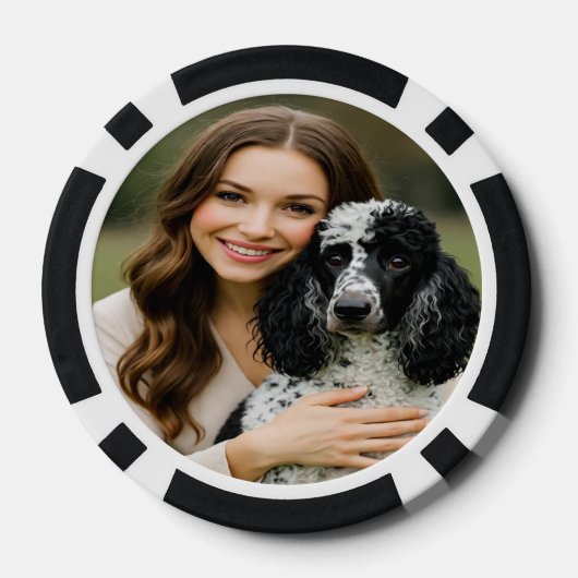 Add Poddle Photo Personalize Customize Poker Chips (Achterkant)