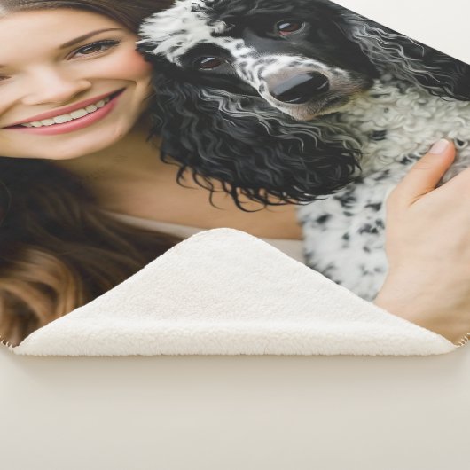 Add Poddle Photo Personalize Customize Sherpa Deken (3/4)
