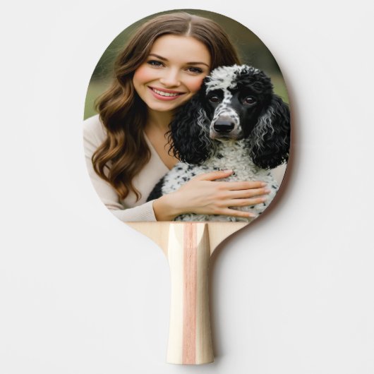 Add Poddle Photo Personalize Customize Tafeltennisbatje (Voorkant)