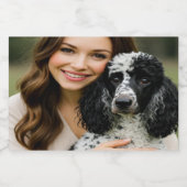 Add Poddle Photo Personalize Customize Voedselcontainer Etiket (Enkel label)