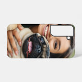 Add Pug Photo Personalize Customize Samsung Galaxy Hoesje (Achterkant horizontaal)