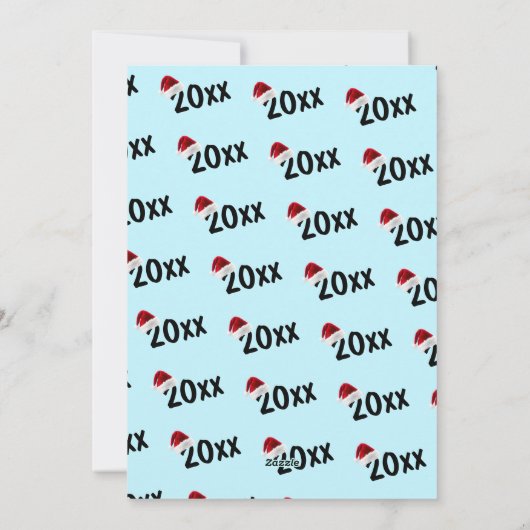 Add Santa's Hat to Photo Oak Tree Logo Business Feestdagenkaart (Achterkant)