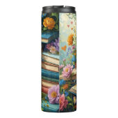 Add Text, Cat is Dreaming, Books, Coffee, Flowers Thermosbeker (Achterkant)