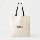 Add Text Front-back Printed Black Versatile Look Tote Bag (Voorkant)