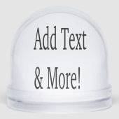Add Text & More! Customize Your Own Personalized Sneeuwbol (Voorkant)