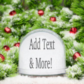 Add Text & More! Customize Your Own Personalized Sneeuwbol (Kerstmis)