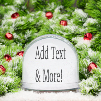 Add Text & More! Customize Your Own Personalized Sneeuwbol