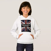 Add text on English flag Throw Pillow (Voorkant volledig)