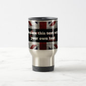 Add text on English flag Throw Pillow Reisbeker (Center)