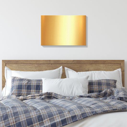 Add Upload Your Photo on Elegant Gold Background Canvas Afdruk (Insitu (Slaapkamer))