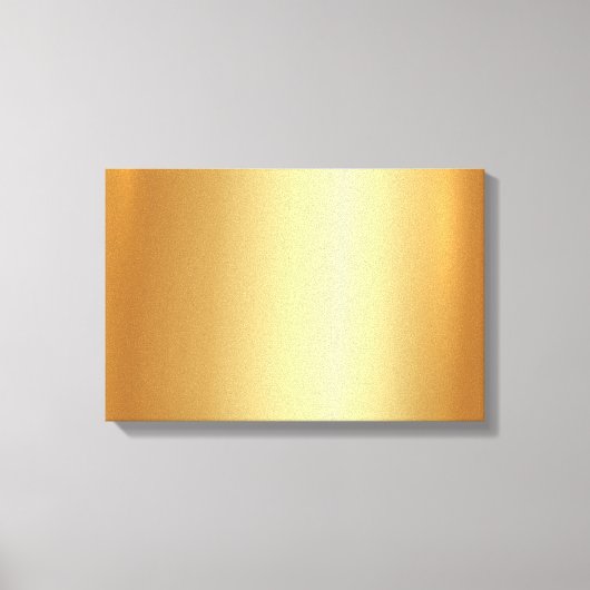 Add Upload Your Photo on Elegant Gold Background Canvas Afdruk (Voorkant)