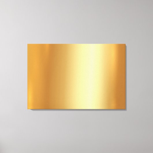 Add Upload Your Photo on Elegant Gold Background Canvas Afdruk (Voorkant)