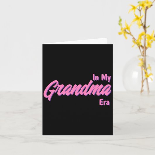 Add Word In My Grandma Era T Shirt Kaart (Gele Bloem)