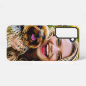 Add Yorkshire Terrier Photo Personalize Samsung Galaxy Hoesje (Achterkant horizontaal)