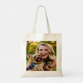 Add Yorkshire Terrier Photo Personalize Tote Bag (Achterkant)