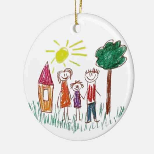 Add your Child's Artwork to this  Keramisch Ornament (Links)