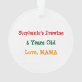 Add your Child's Artwork to this Ornament (achterkant)