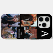 Add Your Custom 4 Photo, Monogrammed & Family Name Case-Mate iPhone Case (Achterkant (horizontaal))