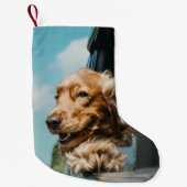 Add Your Custom Photo Dog Pets  Kleine Kerstsok (Voorkant)