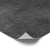 Add Your Custom Text Dark Gray Grunge Poster (Hoek)