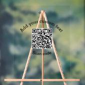 Add your custom text scan QR code business  Acryl Bord (Neutraal)