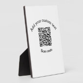 Add your custom text scan QR code business Fotoplaat (Zijkant)