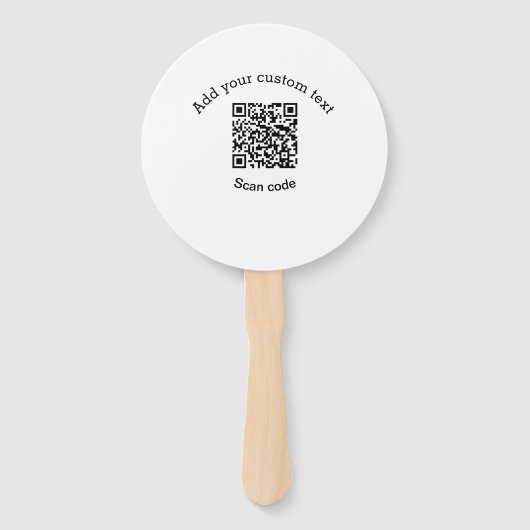 Add your custom text scan QR code business Handwaaier (Voorkant)